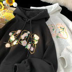 Korean Classic Loose Hooded Sweatshirt Casual Sports Wind Pullover Hoodie Multi-colour Sweatshirts Men Women Oversized