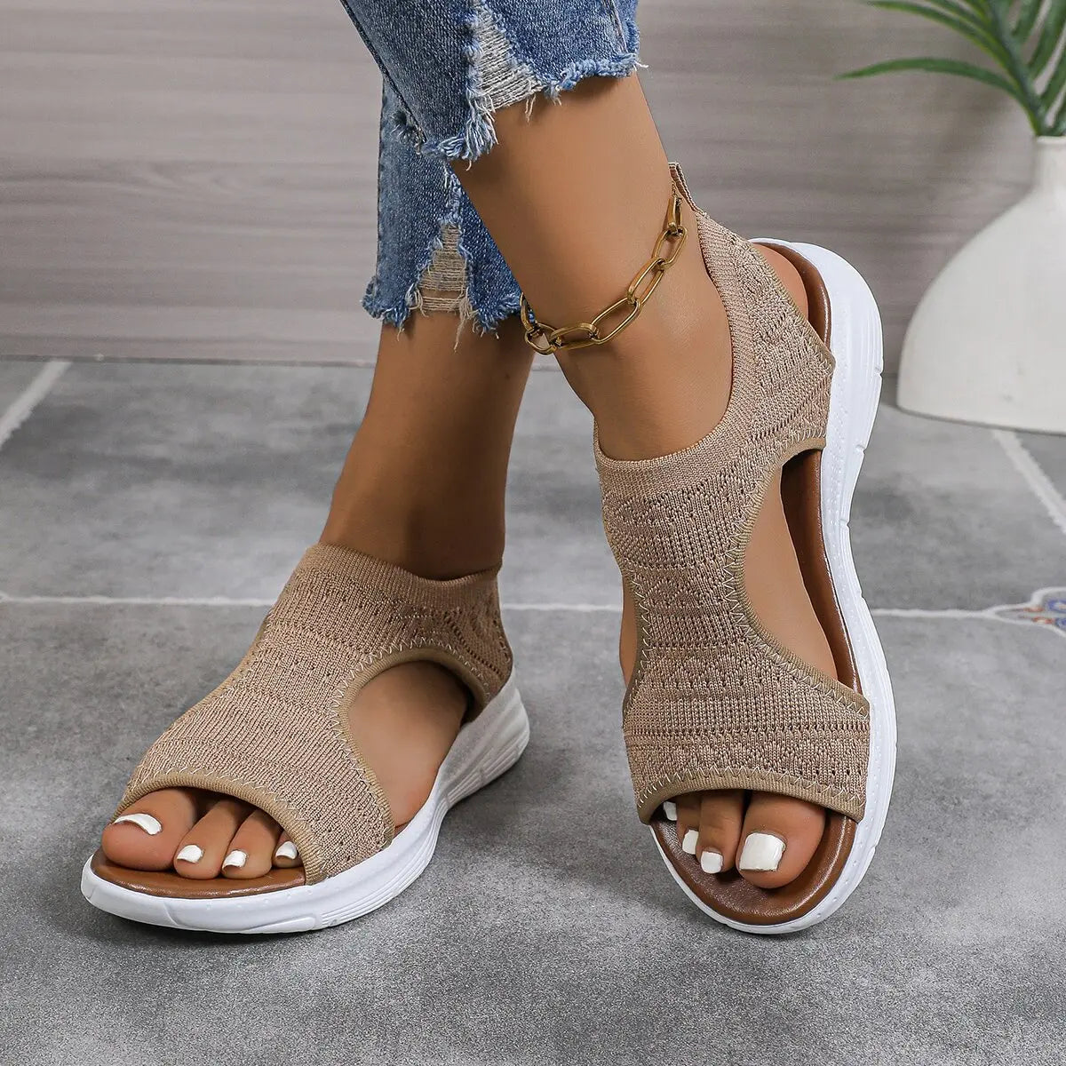Women's Shoes Summer 2025 Comfort Casual Sport Sandals Women Beach Wedge Sandals Women Platform  Roman Sandals