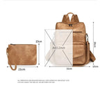 Backpack Purse for Women Fashion Leather Backpack Purse Designer Casual Travel College Backpack Convertible Shoulder Bag