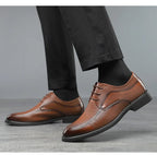 Shoes for Men Summer Breathable Hollow Out Shoe Fashion Business Dress Shoes Luxury Casual Leather Shoes for Men Loafers