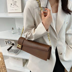 PU Leather Shoulder Bag for Women, Ladies' Purse, Rectangle, Solid, Female Handbag, High Quality, Klein Blue, Underarm, Fashion