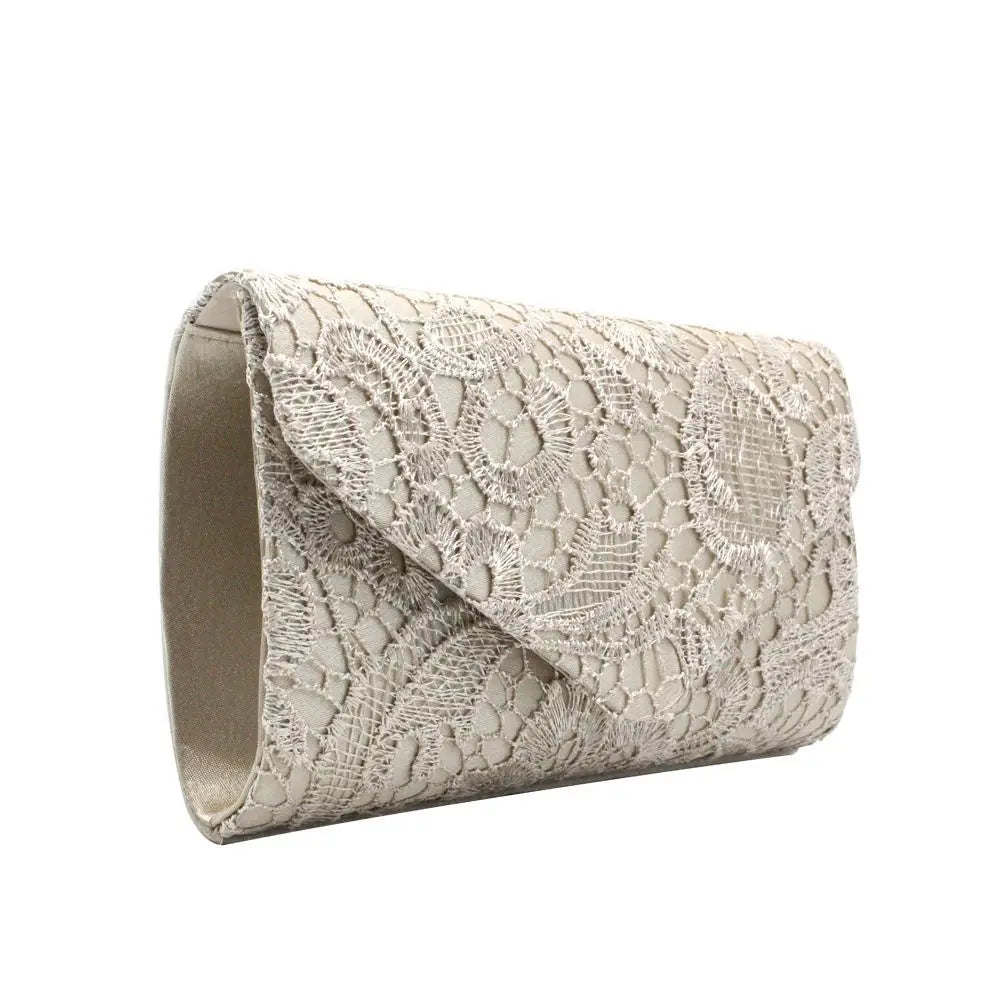 Ladies Lace Wedding Wallet Evening Party Purse Handbags Clutch Bag Messenger Bag