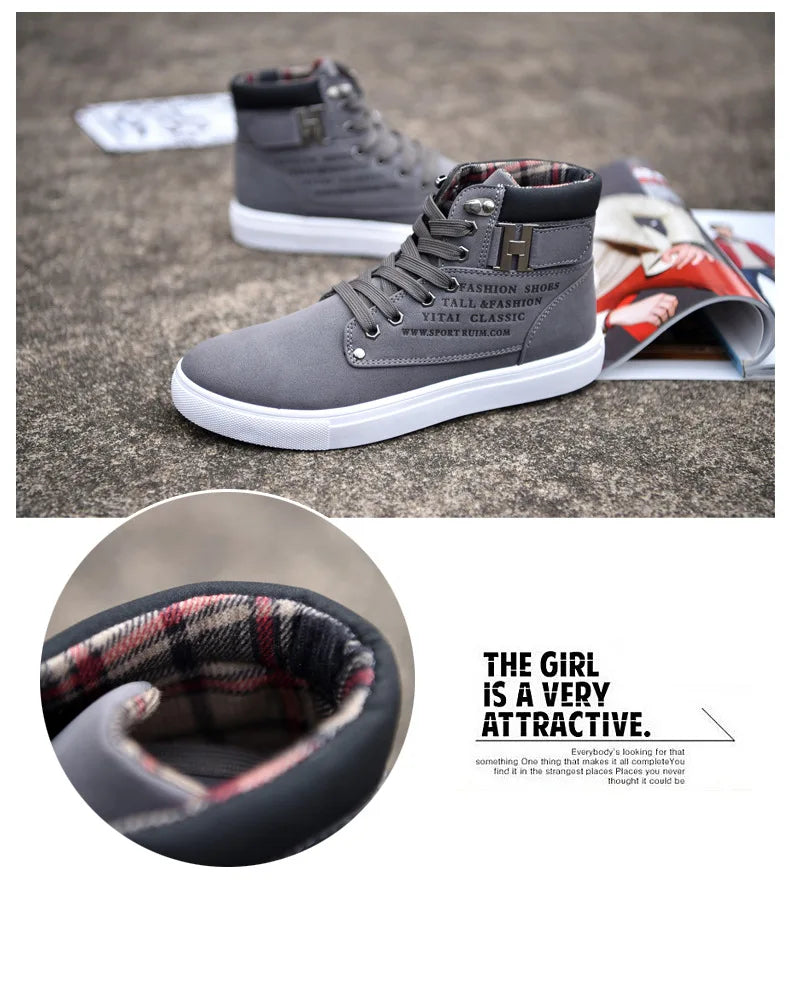 Brand Designer Men's Sneakers Comfortable Casual Shoes Fashion Non-slip Platform Shoes New Lightweight Sneakers Tenis Masculino