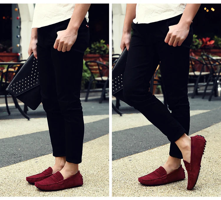 Shoes Men Casual Shoes Fashion Men Shoes Genuine Leather Men Loafers Moccasins Slip on Men Flats Male Driving Shoes
