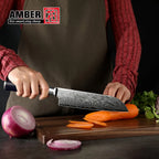 Kitchen Knives-Set Damascus Steel Chef Knife Cleaver Paring Utility Bread Knife Cooking Tool Blue Resin Handle 1-10 Pcs/Set