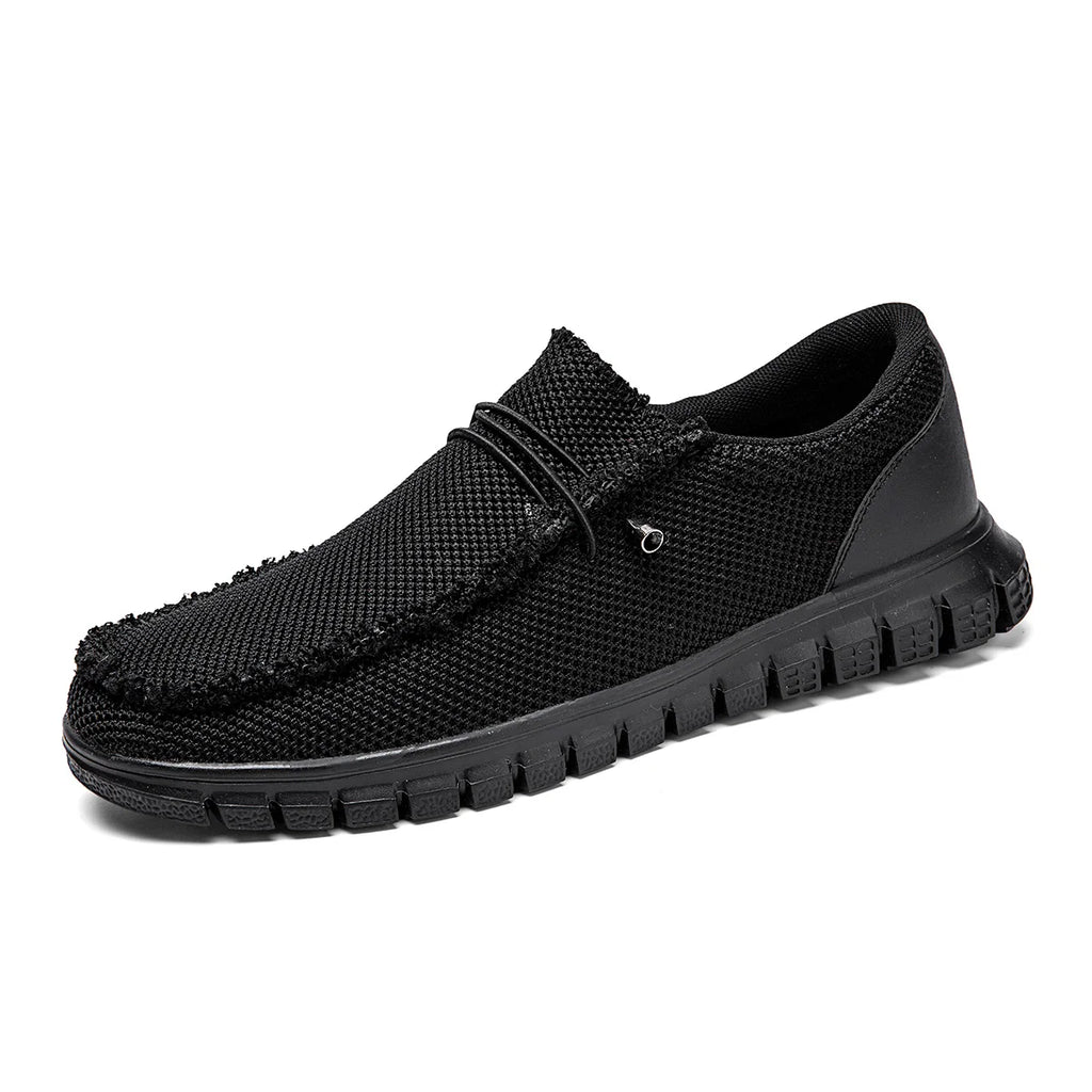 Men Casual Shoes Canvas Loafers for Man Non Slip Vulcanized Shoe Breathable Comfortable Wide Toe Wear-resistant Outdoor Walking