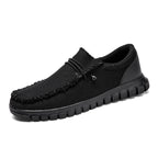 Men Casual Shoes Canvas Loafers for Man Non Slip Vulcanized Shoe Breathable Comfortable Wide Toe Wear-resistant Outdoor Walking