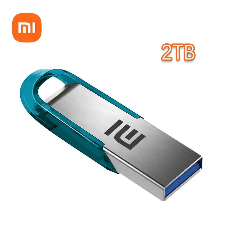 Xiaomi 2TB USB Flash Drive Pen Drive 1TB Memory Waterproof U Disk High-Speed USB 3.2 Data Transmission Metal USB Flash Drive OTG