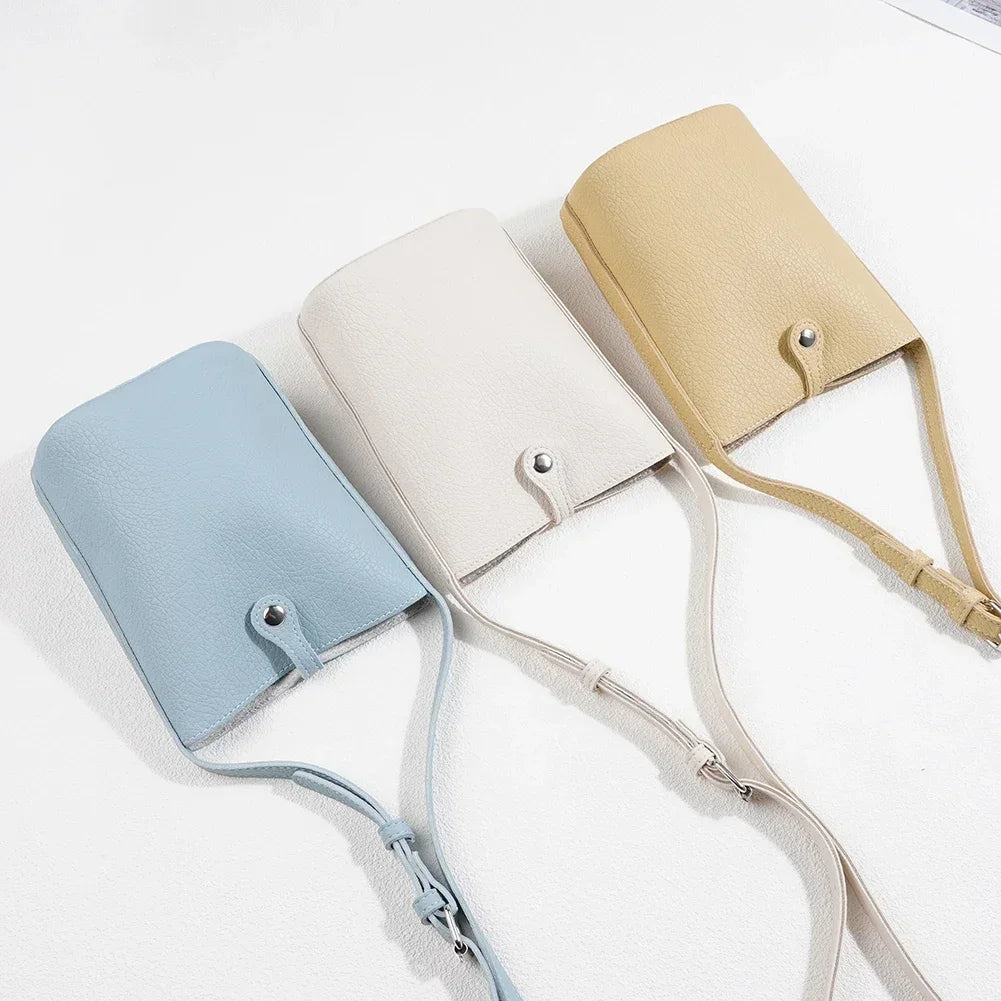 Soft Pu Leather Women Handbags Fashion Large Capacity Crossbody Bags Small Shoulder Bags Ladies Phone Purse Female Solid Flap