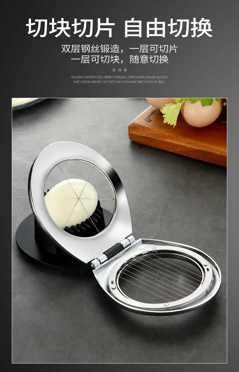 Kitchen Tools Zinc Alloy Egg Slicers Cutters Eggs Divider Splitter    Strawberry Cutter  Accessories