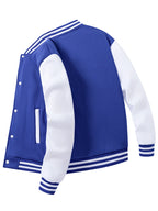 Classic Baseball Coat Men's Black White Splicing Jacket Loose Casual Baseball Hoodies Street Harajuku Warm Fleece Soft Jacket