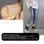 Fujin High Top Women Shoes Genuine Leather 8cm Platform Boots Ankle Wedge Hidden Heel Zip Autumn Warm Fur Winter Shoes Sneakers