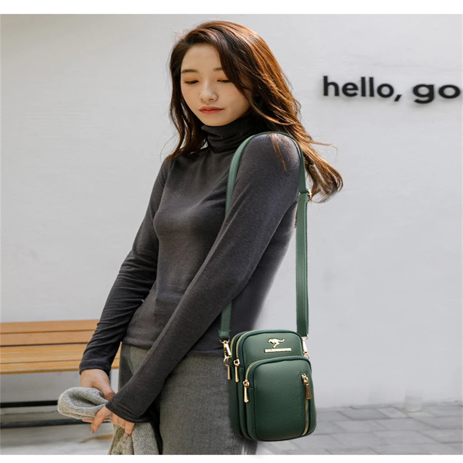 Ladies New Trendy Pu Leather Shoulder Bags Luxury Designer Simple Small Purse Handbags for Women Fashion Messenger Bags Sac