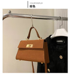 Women's Plaid Crossbody Bag PU Leather - Lightweight Shoulder Purse for Office, Commute & Travel 크로스백
