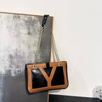 High-End Luxury Elegant Tote Bag For Women Shopper Messenger Purse Solid Color Commuter Use Large Capacity