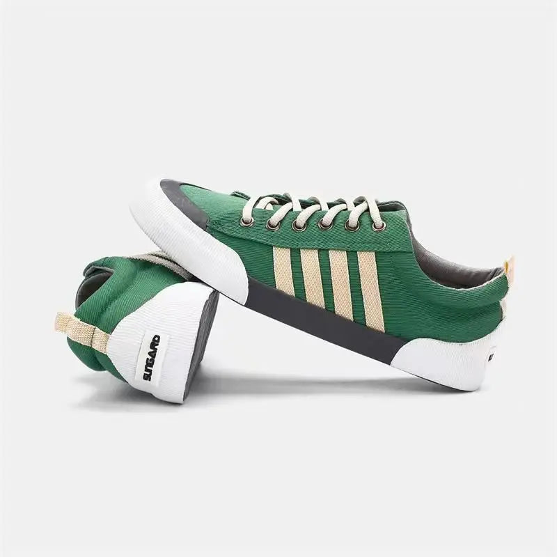 Retro Men's Canvas Sneakers Tenis Sport Running Trainers Breathable Male Student Casual Leisure Flat Skateboar Walking Shoes