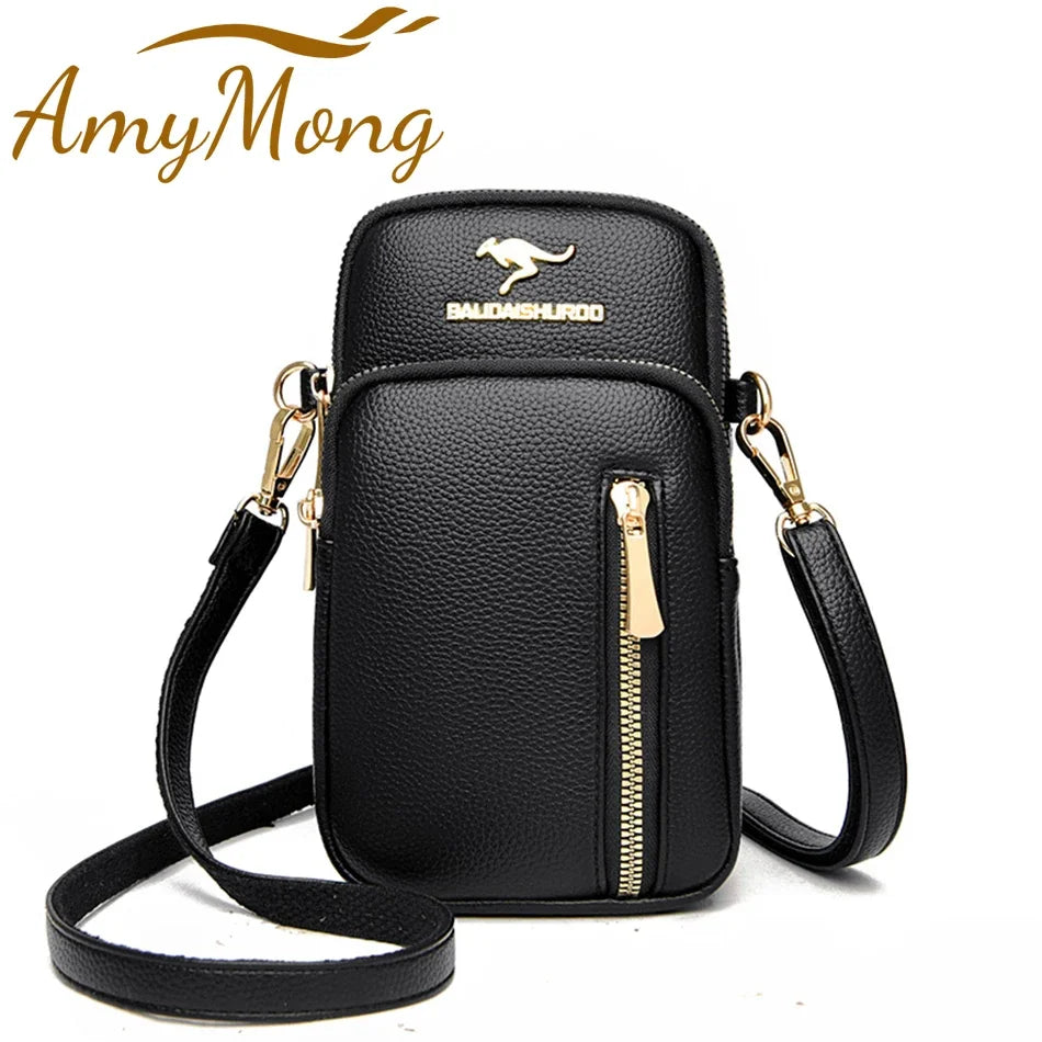 Ladies New Trendy Pu Leather Shoulder Bags Luxury Designer Simple Small Purse Handbags for Women Fashion Messenger Bags Sac