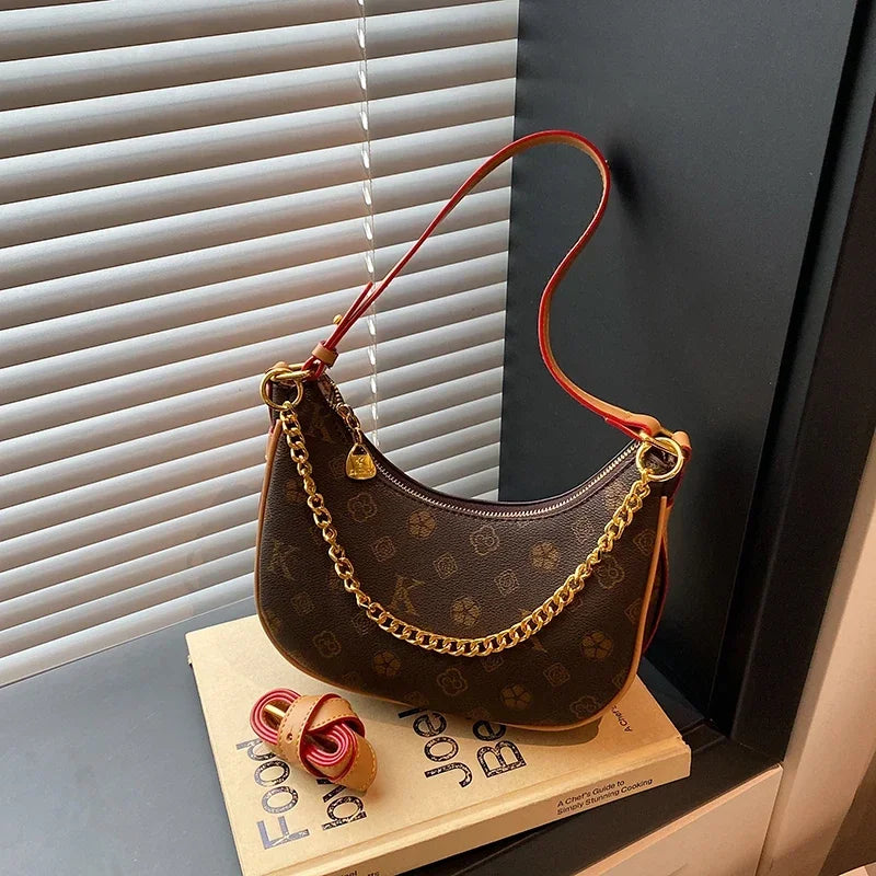 Luxury Leather Tote Bag For Women Designer Crossbody Shoulder Handbag Elegant Ladies Messenger Purse Stylish Classic