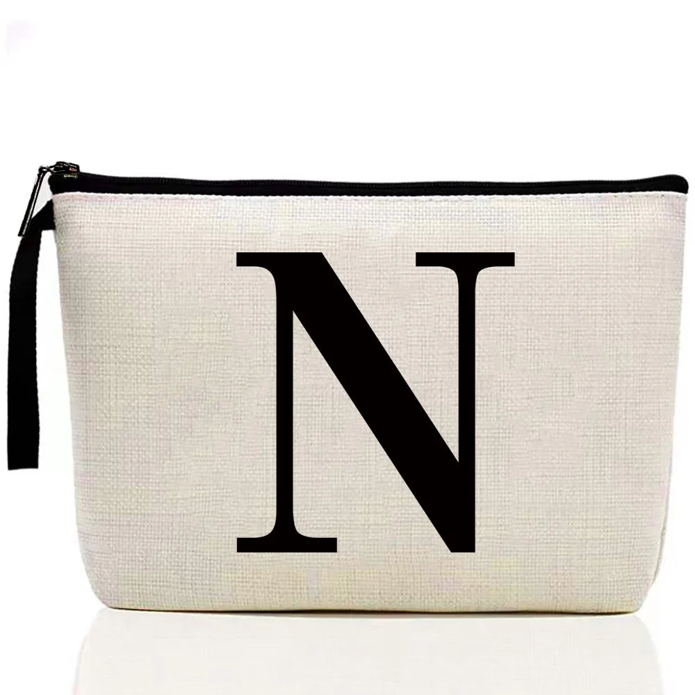 Ladies Makeup Bag Letter Print pattern Classic Coin Purse Organizer Bag Pouches for Travel Bags Pouch Women Storage Cosmetic Bag