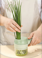 4In1 Electric Vegetable Cutter Set Handheld Wireless Electric Garlic Masher Food Chopper Meat Grinder Machine Food Peel Slice