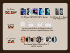 Wireless Charger Magnetic Charging Station For iPhone 16-12 Series For iWatch For AirPods 4/3/2/Pro 4-in-1 Qi2 Fast 15W