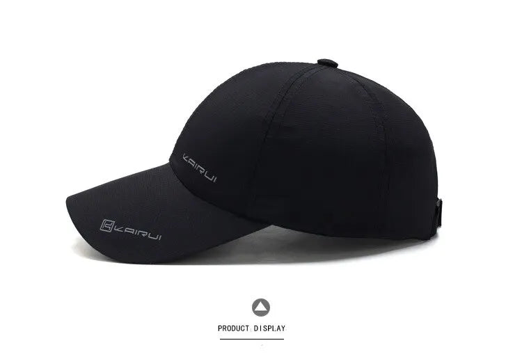 New Men Hat Four Seasons Quick-Dry Baseball Cap Women Outdoor Sports Sun Hat Print Letter Cap