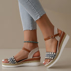Women Sandals Summer Casual Luxury Flat Sandals Platform Shoes for Women 2025 New Designer Fashion Sandals Sandalias De Mujer