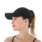 Summer Sun Hat Women Cross Ponytail Baseball Cap Outdoor Sport Hat Breathable Quick-Dry Sun Hat Camping Hiking Running Golf Caps