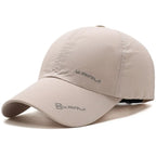 New Men Hat Four Seasons Quick-Dry Baseball Cap Women Outdoor Sports Sun Hat Print Letter Cap