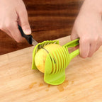 Stainless Steel Kitchen Handheld Orange Lemon Slicer Tomato Cutting Clip Fruit Slicer Onion Slicer KitchenItem Cutter Accessorie