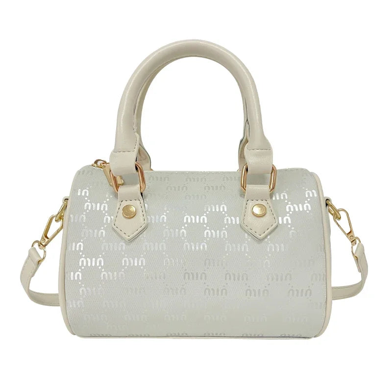 New Trendy Crossbody Purse For Women Luxury Leather Women's Chain Shoulder Bag Ladies Zipper Handbag With Chain Detail