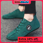 MAEDEF Men's Loafers Lightweight Driving Casual Thin Bottom Flats Shoes Soft Sole Comfortable Non Slip Lace-up Walking Shoes Men