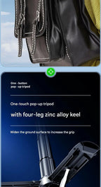 Upgraded Multi-Function Foldable Magnetic Phone Holder Selfie Stick, DSLR-Style Rotation Tripod Portable Remote ControlUpgraded