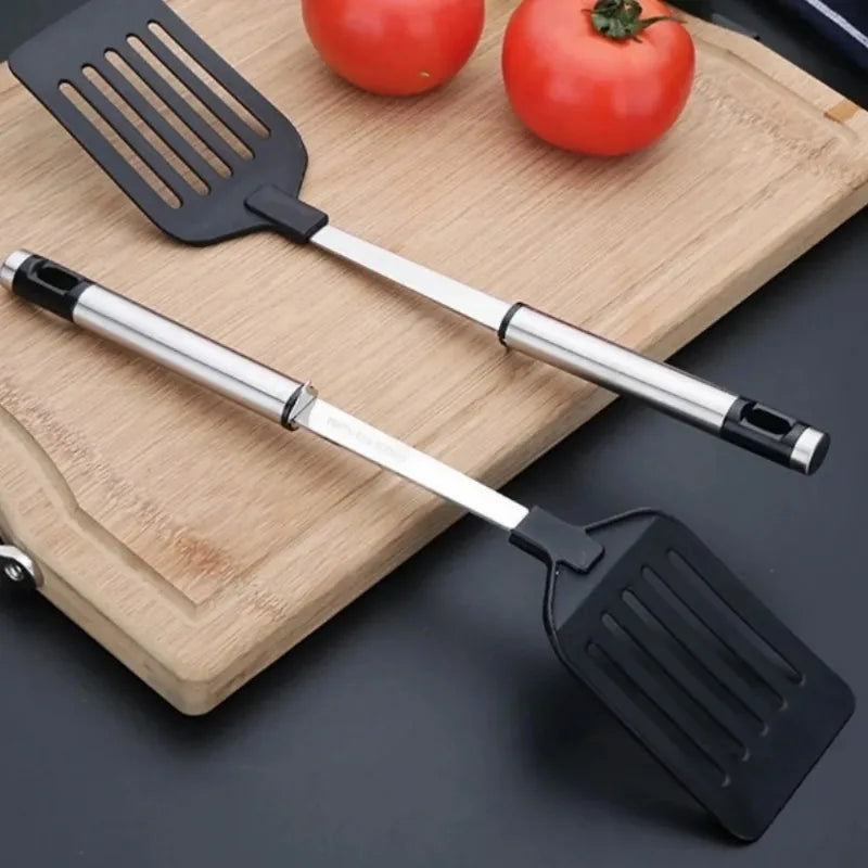 Stainless Steel Turners Kitchen Tools  Nylon Handle  Spatula  Fried Shovel Egg Fish Frying  Pan  Scoop  Spatula  Cooking  Tool
