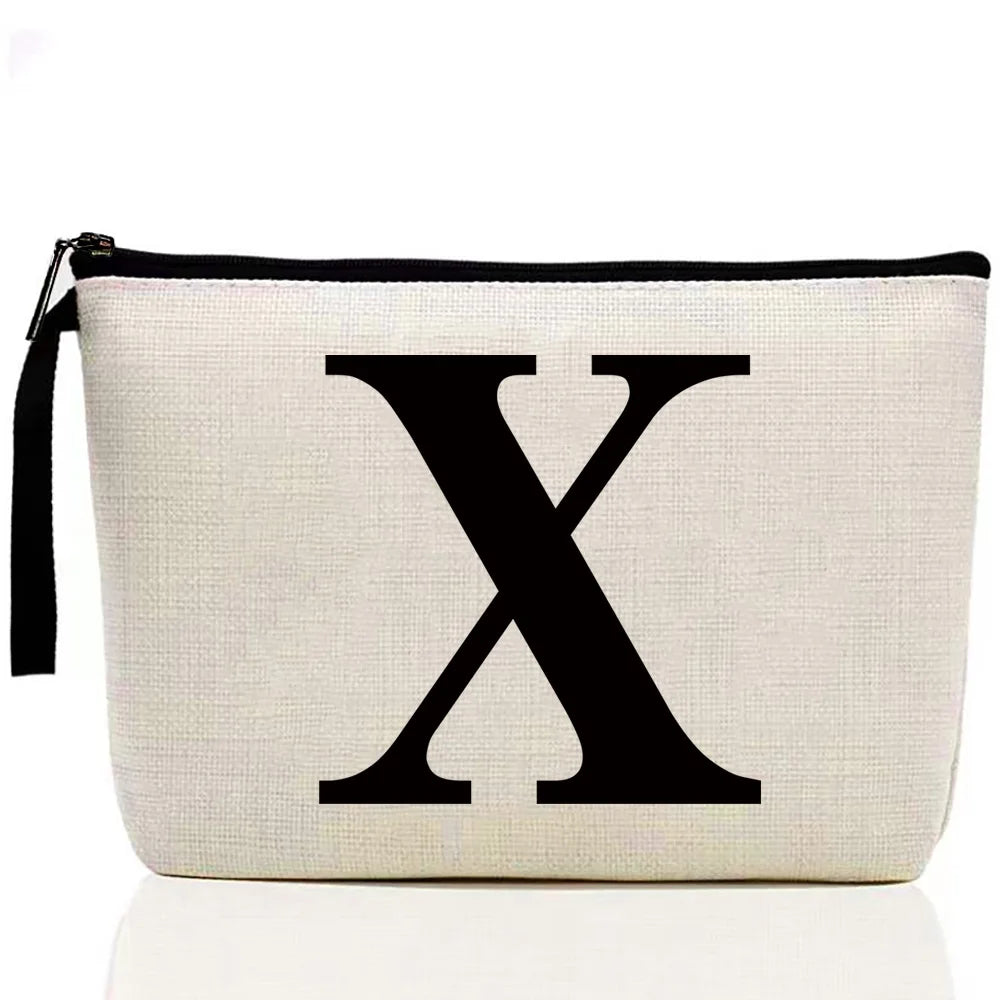 Ladies Makeup Bag Letter Print pattern Classic Coin Purse Organizer Bag Pouches for Travel Bags Pouch Women Storage Cosmetic Bag