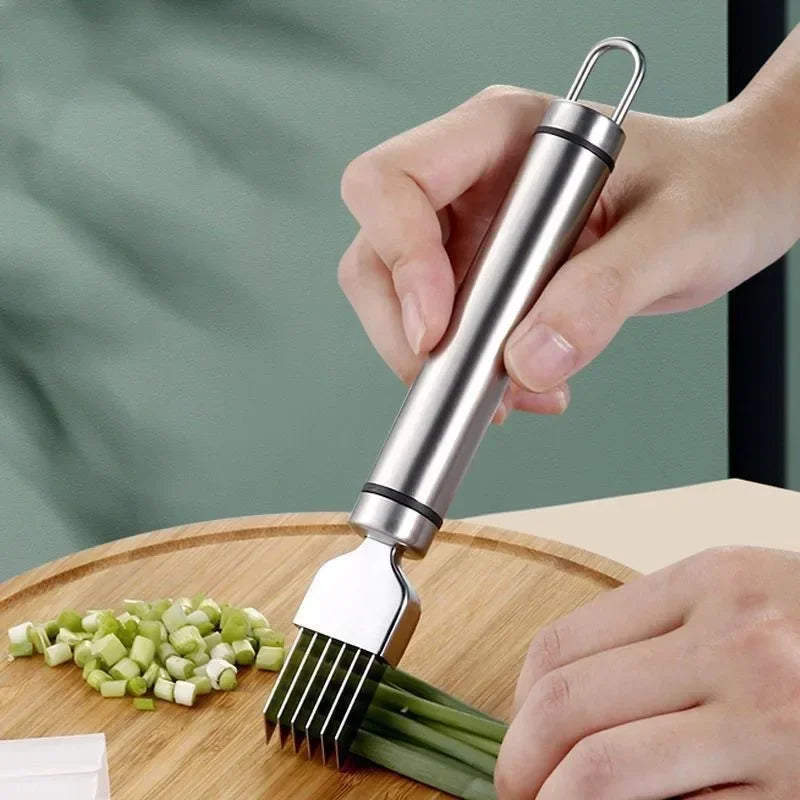 Kitchen Shred Onion Slicers Multi-Purpose Stainless Steel Chopped Green Onion Knife Kitchen Gadgets for Green Onion Cutter Tools