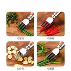 Kitchen Shred Onion Slicers Multi-Purpose Stainless Steel Chopped Green Onion Knife Kitchen Gadgets for Green Onion Cutter Tools