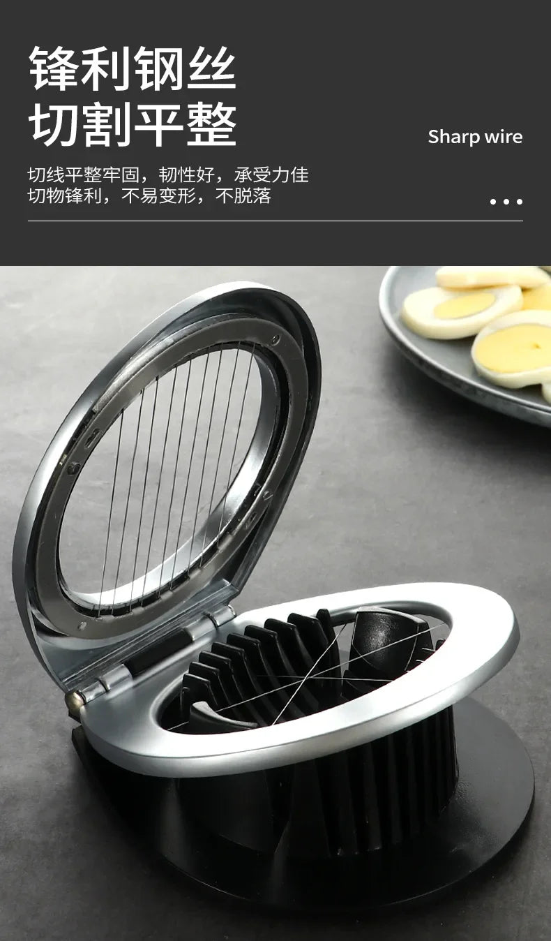 Kitchen Tools Zinc Alloy Egg Slicers Cutters Eggs Divider Splitter    Strawberry Cutter  Accessories