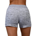 Summer Shorts women's love printed quick drying shorts YOGA SHORTS women's leisure sports fitness shorts high waist drawstring e