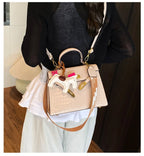 Premium Leather Crossbody Bag For Ladies, Fashionable Shoulder Messenger Purse Designer Tote Handbag Women Chic