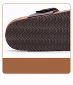 Pallene Women's Cork Flip Flops Soft Cork Flat Sandals Summer Fashion Beach Flip Flops Unisex Comfort House Thong Slide Sandals