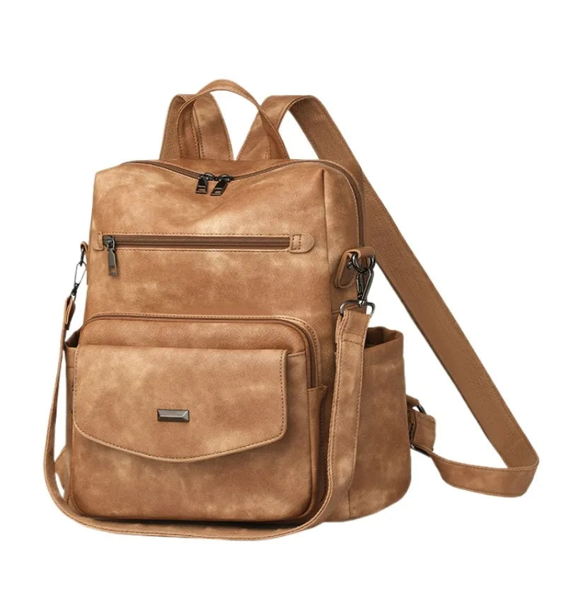 Backpack Purse for Women Fashion Leather Backpack Purse Designer Casual Travel College Backpack Convertible Shoulder Bag