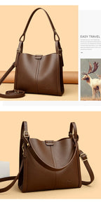 Hand Top-Handle Bags for Women 2025 High Quality Pu Leather Purse Ladies Shoulder Crossbody Bag Medium Casual Tote KAIDIFEINIROO