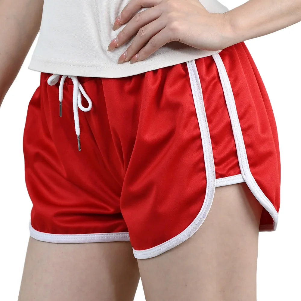 Women's Sports Shorts With Drawstring S-3XL Girl Fitness Running Yoga Shorts Breathable Woman Quick-Dry Casual Athletic Pants