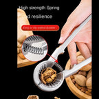 Kitchen Tool Walnut Clip Funnel Shaped Double Mouth Nut Clip Nutcracker Sheller Clip Clamp Plier Walnut Forceps Opening Tool