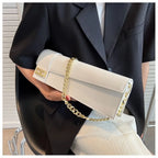 PU Leather Shoulder Bag for Women, Ladies' Purse, Rectangle, Solid, Female Handbag, High Quality, Klein Blue, Underarm, Fashion