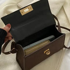 Women's Plaid Crossbody Bag PU Leather - Lightweight Shoulder Purse for Office, Commute & Travel 크로스백