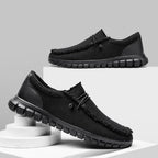 Men Casual Shoes Canvas Loafers for Man Non Slip Vulcanized Shoe Breathable Comfortable Wide Toe Wear-resistant Outdoor Walking