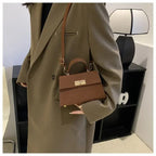 Women's Plaid Crossbody Bag PU Leather - Lightweight Shoulder Purse for Office, Commute & Travel 크로스백