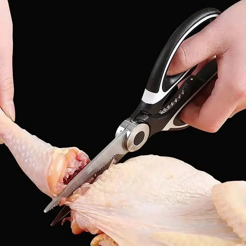 Multifunction Stainless Steel Kitchen Tools Strong Home Vegetable Chopping Chicken Bone Fish Food Scissors Multi-Purpose Tool